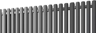 Забор из металлического штакетника