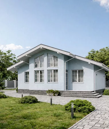 Скай, дом из газоблока, 82 м2