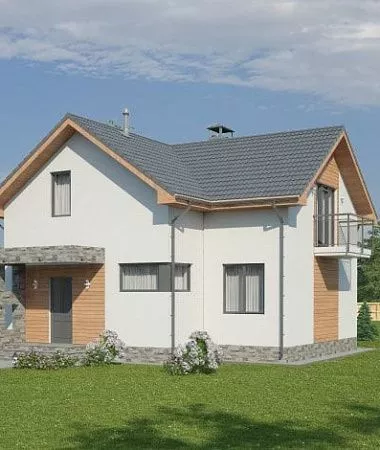 Сивилла, монолитно-каркасный дом, 125 м2