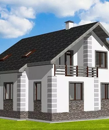 Пандора, монолитно-каркасный дом, 167 м2