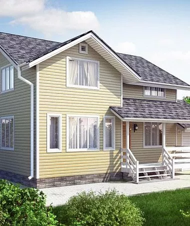 Камила, каркасный дом, 145 м2