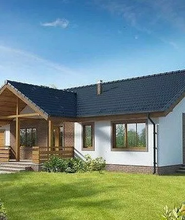 Изысканный, одноэтажный дом из керамоблока, 190 м2