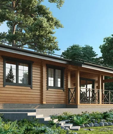 Квартет, каркасный дом, 108 м2