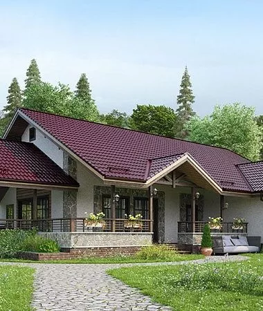 Байкал, каркасный дом, 189 м2