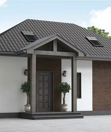 Флорика, дом из газоблока, 110 м2