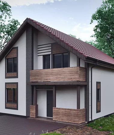 Днепр, каркасный дом, 155 м2