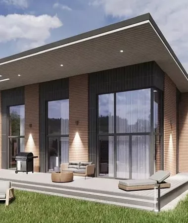 Платан, каркасный дом, 215 м2