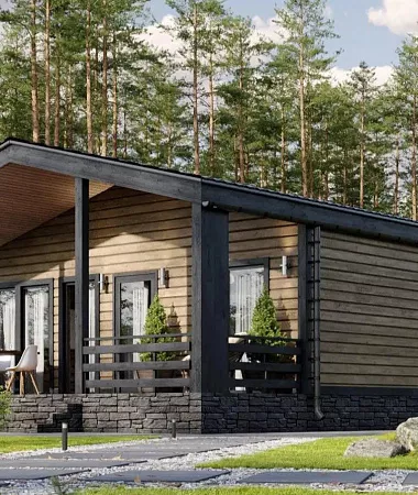Фейерверк, дом из газоблока, 90 м2