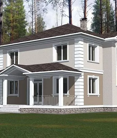 Пушкин, дом из газоблока, 246 м2