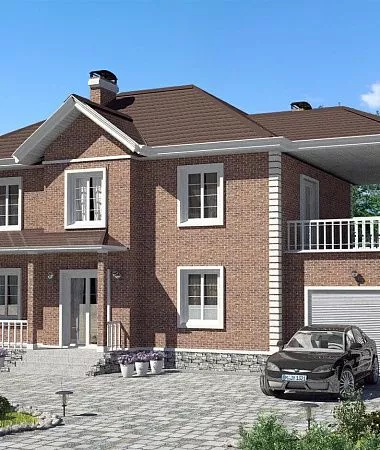 Нарцисс, монолитно-каркасный дом, 200 м2