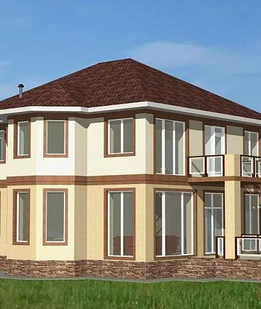 Гектор, монолитно-каркасный дом, 229 м2