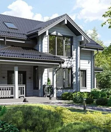 Стрелец, каркасный дом, 221 м2