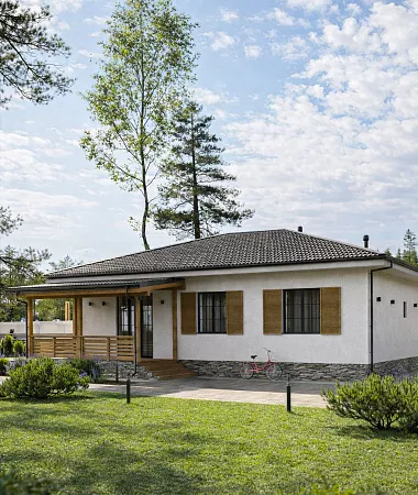 Винтер, дом из керамоблока, 148 м2