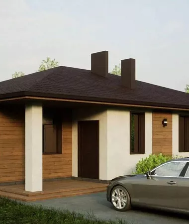 Невесомость, дом из газоблока, 145 м2