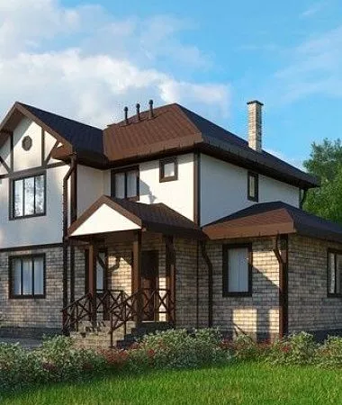 Ева, каркасный дом, 182 м2