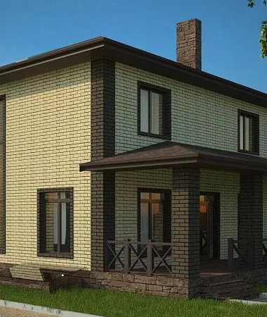 Кипарис, дом из керамоблока, 290 м2