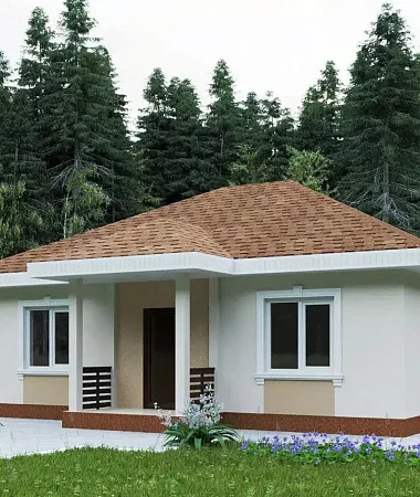 Арктур, дом из газоблока, 80 м2