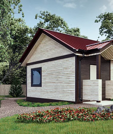 Дачник, каркасный дом, 31,5 м2
