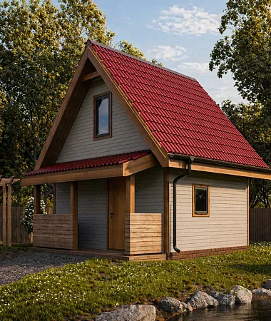 Борей, каркасный дом, 29 м2