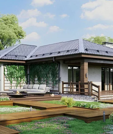 Урсула, дом из газоблока, 161 м2