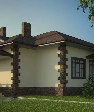Апрель, дом из керамоблока, 165 м2