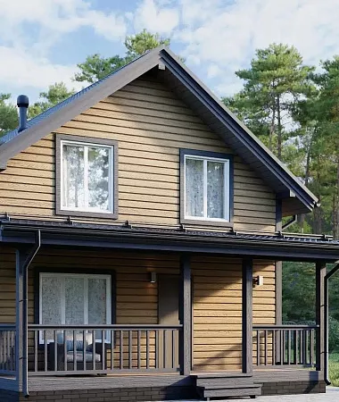 Корсак, дом из газоблока, 108 м2