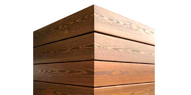 Отделка планкеном и термодеревом