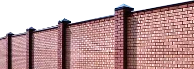 Кирпичный забор