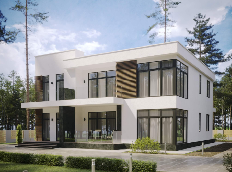 Дом, построенный по нестандартному проекту