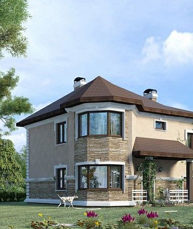 Орфей, монолитно-каркасный дом, 267 м2