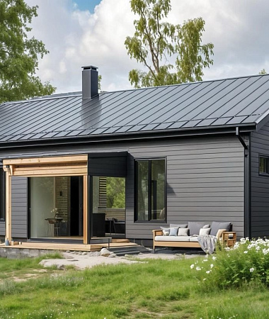 Забава, дом из газоблока, 104 м2