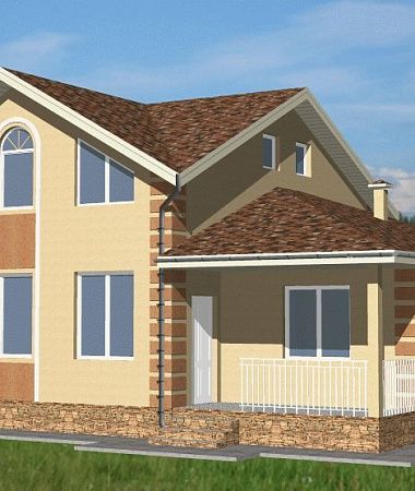 Афина, монолитно-каркасный дом, 155 м2