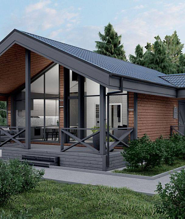 Овация, дом из газоблока, 91 м2