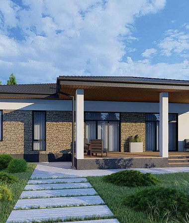 Астон, дом из газоблока, 236 м2