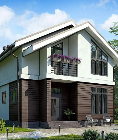 Галактика, дом из газоблока, 153 м2