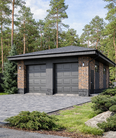 Квики, гараж из газоблока, 90 м2