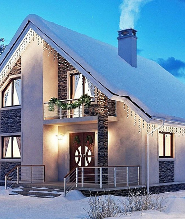 Вивиан, дом из газоблока, 166 м2