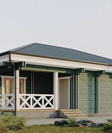 Рудольф, каркасный дом, 73 м2