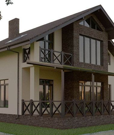 Ксения, дом из газоблока, 190 м2