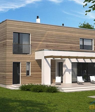 Сканди, монолитно-каркасный дом, 178 м2