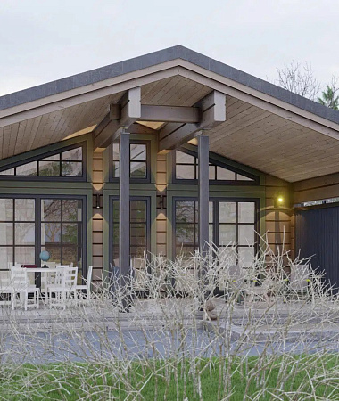 Юстин, каркасный дом, 143 м2