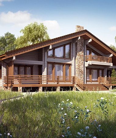 Алтай, дом из газоблока, 387 м2