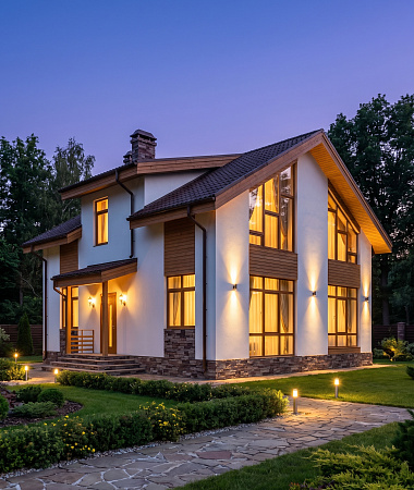 Нуга, дом из газоблока, 219 м2