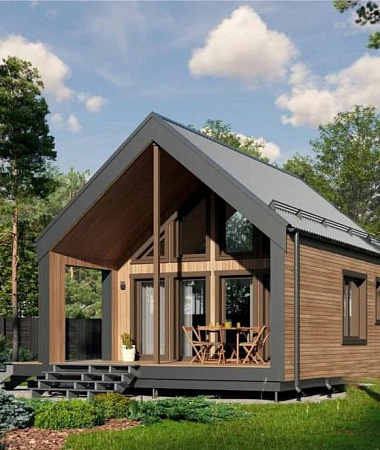 Фазан, баня из газоблока, 68 м2