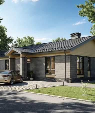 Августин, дом из газоблока, 145 м2