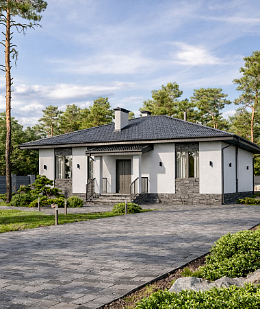 Амулет, дом из газоблока, 122 м2