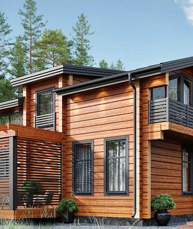 Изобилие, каркасный дом, 200 м2