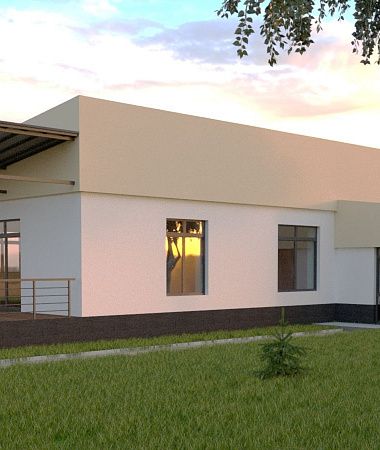 Воздушный, дом из газоблока, 166 м2