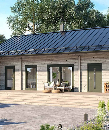 Себастьян, каркасный дом, 103 м2