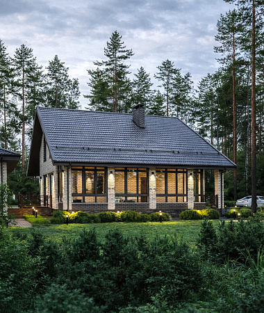 Нептун, дом из газоблока, 155 м2